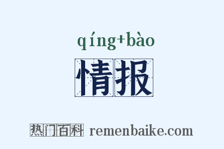 情报是什么意思的图片